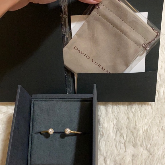 18k gold w/ diamonds David Yurman Solari Bracelet - Picture 5 of 13